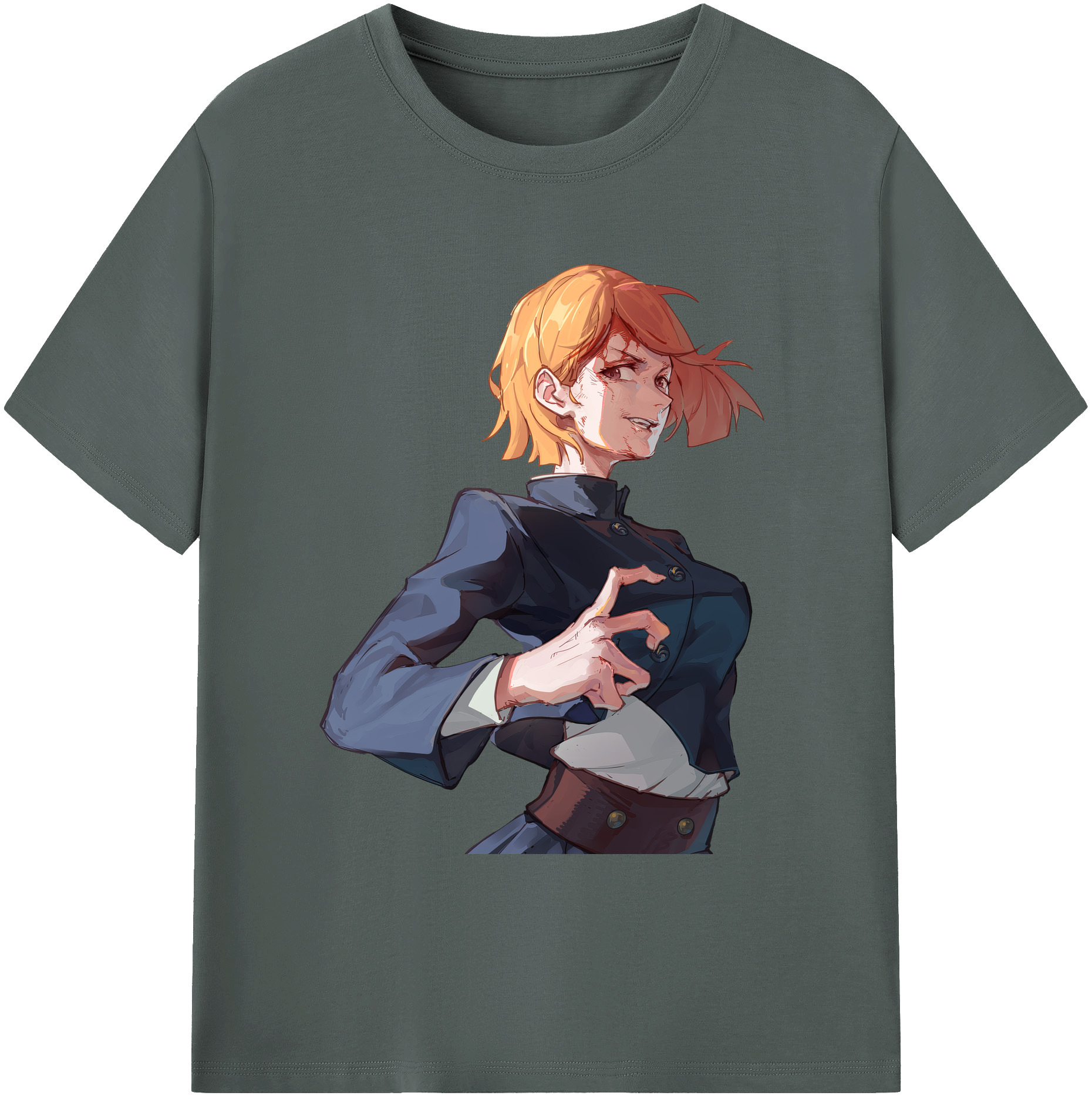 （画像用） 呪術廻戦 Jujutsu Kaisen 綿100％ メンズ半袖Tシャツ｜肌触りやわらか＆通気性